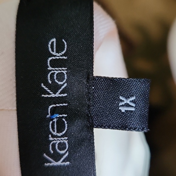 Karen Kane draped creme jacket - Picture 8 of 9